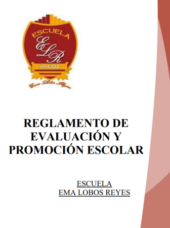 REGLAMENTO DE EVALUACIÓN Y PROMOCIÓN ESCOLAR